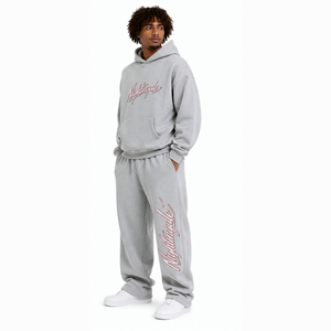 Survêtement personnalisé en gros, qualité supérieure, 100% coton, prix d'usine, molletonné, uni, épais, pour le jogging - Product Image 1