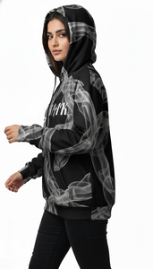 Sweat à capuche unisexe surdimensionné haut de gamme pour l'hiver, avec broderie et impression par sublimation intégrale, pour un style décontracté moderne - Product Image 4