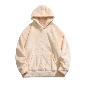 Sweat à capuche personnalisé en polaire Sherpa pour hommes et femmes, doux et chaud, idéal pour l'hiver, décontracté, mode streetwear, fabrication usine - Product Image 1