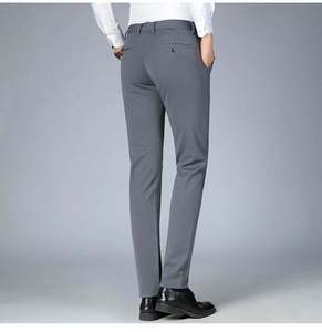 Pantalones de Traje para Hombre, Corte Slim Fit, Elásticos, Corte Regular, Pantalones de Traje para Hombre de Negocios, Pantalones Formales de Oficina, Pantalones Largos de Traje para Caballero - Product Image 1