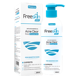 Fabricación directa OEM/ODM FREESKIN Forte Gel de ducha corporal transparente para el acné de alta calidad que ayuda a limpiar y suavizar la piel - Product Image 1