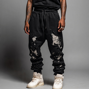 Pantalones de chándal de alta calidad para hombre, estilo jogger, desgastados, con cordón en la cintura, para invierno - Product Image 6