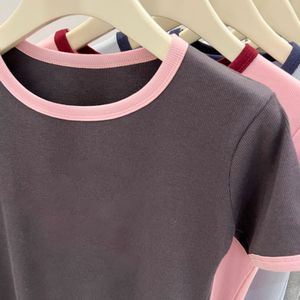 Camiseta Corta de Algodón 100% Personalizada para Mujer, con Estampado y Cuello Redondo - Product Image 5