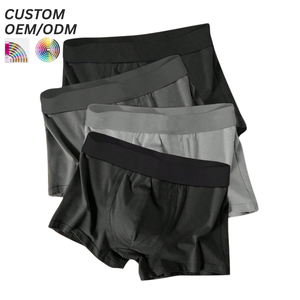Calzoncillos de algodón para hombre, suaves, agradables para la piel, ajuste cómodo, logotipo personalizado, soporte OEM ODM para suministro de marca privada. - Product Image 4