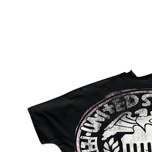 Black Regular Fit Men's <b>T</b>-<b>Shirt</b> Turtleneck Collar <b>Silk</b> Screen Printed Front Design Short Sleeve Formal 100% Cotton Jersey - Product Image 4