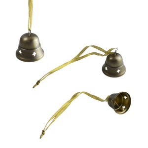 กระดิ่งโลหะคุณภาพเยี่ยมสำหรับตกแต่งต้นคริสต์มาส ดีไซน์สวยงาม เหมาะสำหรับตกแต่งบ้าน - Product Image 1