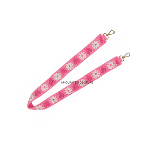 Sangles de sac personnalisées en perles inspirées des flamants roses d'été, accessoires perlés faits à la main, sangles de sac artisanales personnalisées - Product Image 3