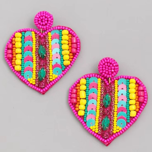 Handcrafted Seed Bead Embroidery <b>CUFF</b> <b>Earrings</b> Fully Embroidered Beaded <b>Earrings</b> - Product Image 1