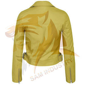 Chaqueta de Cuero Vintage de Alta Calidad para Mujer, Nueva Moda, Chaqueta de Cuero con Cierre y Manga Larga para Otoño e Invierno - Product Image 3