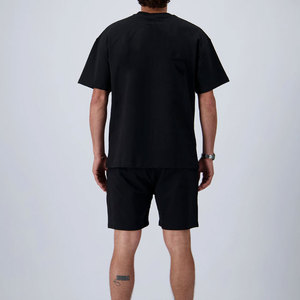 Conjunto de Verano Personalizado de Alta Calidad para Hombre, Talla Grande, Hombros Caídos, Liso, Estilo Urbano, Venta al Por Mayor - Product Image 6