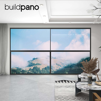 Fenêtre coulissante moderne en aluminium avec rail lisse et double vitrage pour villas et espaces résidentiels
