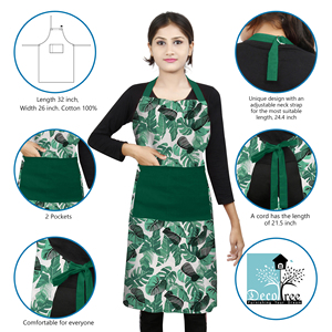 Printed Apron High Quality Premium Kitchen Chef <b>Cooking</b> Baking BBQ Adjustable Fit Washable Reusable - Product Image 4