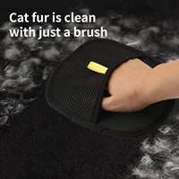 Gant ramasse-poils d'animaux réutilisable en maille respirante pour canapé et vêtements