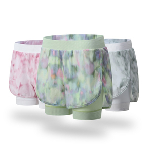 Shorts Deportivos de Cintura Alta para Mujer, Pantalones de Yoga y Running, Talla XL, Spandex, Estampado Colorido, Conjunto Deportivo de Dos Piezas - Product Image 6