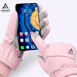 Gants de ski AIFRAN pour hommes, imperméables, doublés de polaire épaisse, pour snowboard, patinage, hiver, thermiques, compatibles écran tactile, vente en gros - Product Image 2