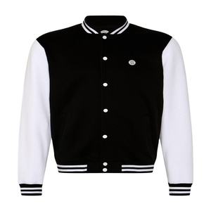 Veste de baseball pour homme, style streetwear, bleu, taille S, avec patch brodé personnalisé, logo sur mesure. - Product Image 1