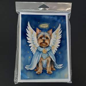 Yorkshire Terrier 'My Angel' Tarjetas de felicitación Whimsical A7 Tamaño 5x7 Tarjetas de notas en blanco con sobres Paquete de 8 - Product Image 3