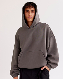 Sweat-shirts à capuche pour hommes, épais, unis, d'automne, imprimés en sérigraphie, de haute qualité, coupe classique, avec poches, coupe-vent et respirants - Product Image 3