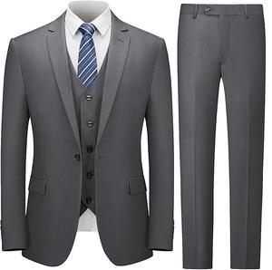 Traje de Hombre de Tres Piezas Personalizado al por Mayor, de Alta Calidad, Impermeable, para Bodas y Negocios, Pantalón, Chaqueta y Camisa, Servicios OEM y ODM - Product Image 1