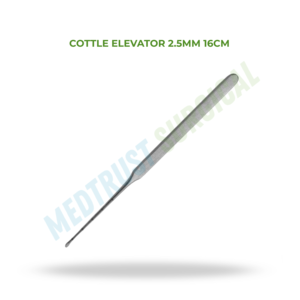 เครื่องมือผ่าตัดจมูกแบบยกเนื้อเยื่อ Cottle Elevator ขนาด 2.5 มม. ยาว 16 ซม. สำหรับการยกเนื้อเยื่อจมูก - Product Image 2