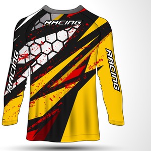 Camiseta de Ciclismo Profesional, Estilo Especializado para Equipos de Ciclismo de Carretera, Camiseta de Manga Larga para Hombre, Secado Rápido, Poliéster - Product Image 5