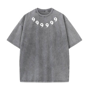 เสื้อยืดผู้ชายสไตล์ฮิปฮอปสตรีทแวร์ลายอนิเมะ พิมพ์ลายทอ ผ้าฝ้าย 100% คุณภาพสูง สไตล์ฮาราจูกุ แขนสั้นลำลองสำหรับฤดูร้อน - Product Image 4