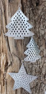 Golden Moon And <b>Stars</b> Metal Ornament Vintage Handicraft Christmas Decor - Product Image 6