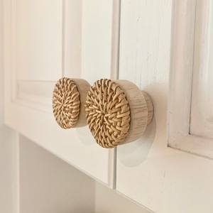 Poignées de porte en rotin de différents modèles, vente en gros, poignées de porte naturelles et autres accessoires de meubles - Product Image 5