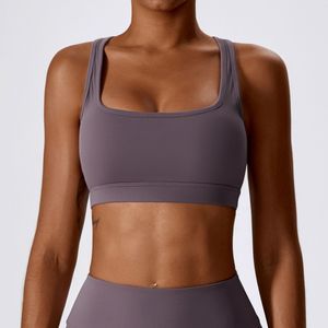 Wholesale Women Sports Bra Square Neck Backless Yoga Gym Fitness Workout Top Custom Logo OEM Manufacturer - Product Image 6