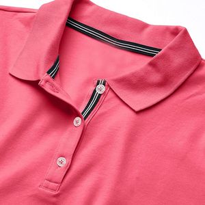 Polo de mujer Slim Fit 2026 con cuello invertido, de secado rápido, nailon y elastano, para tenis, golf, deportes, yoga y gimnasio, personalizable. - Product Image 4