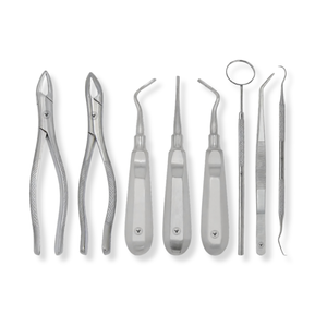 Kit de 8 Piezas de Instrumentos Dentales Ergonómicos de Acero Inoxidable para Extracción y Elevación, con Estuche Plegable de Viaje, Certificación CE - Product Image 5