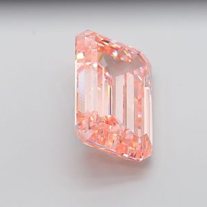 Diamante Cultivado en Laboratorio CVD de 15 Quilates, Corte Esmeralda, Rosa Intenso Fantasía, VS1, Certificado IGI JK306, Creación JK, Joyería - Product Image 3
