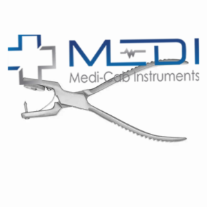 Pinzas Quirúrgicas Dentales Medi-Cab Instruments, 12 Posiciones de Mandíbula, Agarre Ergonómico, Acero Inoxidable Plateado, Manuales, Certificación CE Clase 1 - Product Image 1