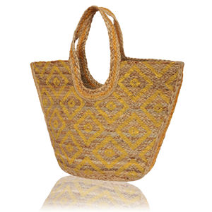 Nouveauté 2026 : Sac en jute élégant fait main au crochet de Jaipur, grand sac de plage et de courses écologique, sac à main traditionnel indien - Product Image 4