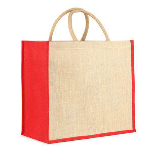 Sacs isothermes pliables en jute Double R, fermeture ouverte, écologiques, durables, imperméables, capacité personnalisée, livraison de repas de 7 pouces - Product Image 4