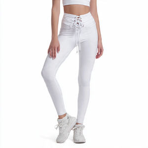 Ropa Deportiva para Mujer, Leggings con Cordón en la Cintura, Pantalones de Yoga, Ropa de Gimnasio, Pantalones de Compresión - Product Image 5