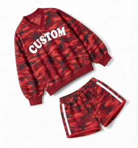 Women's Red 2-Piece V-Neck Sweater Shorts <b>Set</b> Loose Fit Sporty <b>Knitted</b> Polyester Above Knee All Seasons - Product Image 4