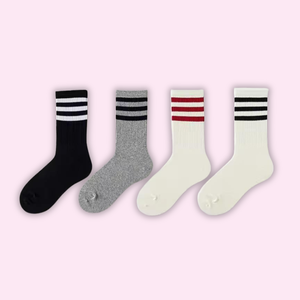 Custom Logo Stripe Retro Sport <b>Socks</b> Men's <b>Moisture</b>-wicking Cotton <b>Socks</b> Cushioning Crew High <b>Socks</b> Men Quality Vietnam Factory - Product Image 1