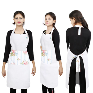 High Quality Premium Printed Professional <b>Kitchen</b> Restaurant Use Classic Cooking <b>Apron</b> Eco-Friendly Washable Breathable - Product Image 3