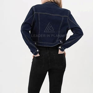 บริการ OEM เสื้อแจ็คเก็ตยีนส์ผู้หญิงคุณภาพสูง ออกแบบตามสั่ง ดีไซน์ใหม่ ผลิตในปากีสถาน - Product Image 6