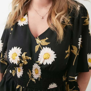 Blusa de Franela Casual para Mujer, Manga Larga, Bordada, con Botones al Frente, Estampada, Brillante, para Oficina, Fiestas, Eventos, Tallas Grandes - Product Image 3
