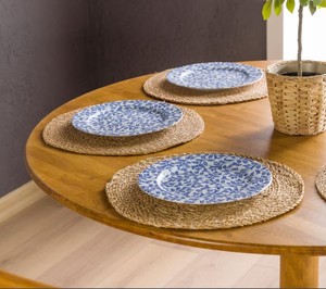 Round Solid Wood Dining <b>Table</b> Midcentury Modern Design Stable Base for Home Hotel & Villa Use 4-Seater - Product Image 5