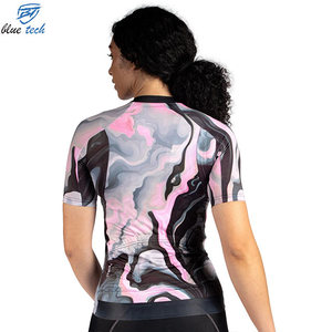 Maillot de Ciclismo para Mujer, Manga Corta, Diseño Floral, Tela Ligera y Elástica, para Ciclismo de Montaña y Carretera - Product Image 5