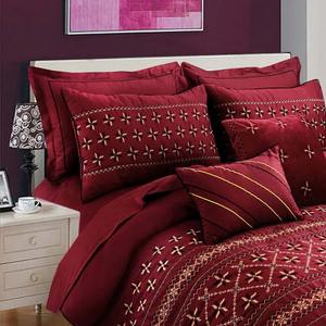 Ensemble de literie moderne 4 pièces avec couette, coton et polyester, motif brodé, logo personnalisé, résistant à l'eau, 300 fils au pouce carré - Product Image 6