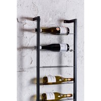 Porte-vin mural minimaliste en métal avec cadre en fer résistant à la rouille pour le rangement du bar à domicile