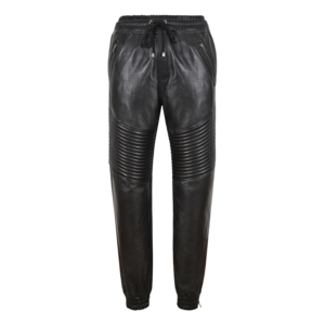 Pantalon de jogging en cuir véritable pour homme, noir, style motard, en cuir Nappa véritable, pantalon de survêtement, marque privée, vente en gros - Product Image 1