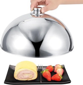 Service de table moderne de luxe en acier inoxydable, assiettes et couvercles de luxe légers pour servir des plats occidentaux, des fruits, des gâteaux, à la maison, à prix avantageux - Product Image 4