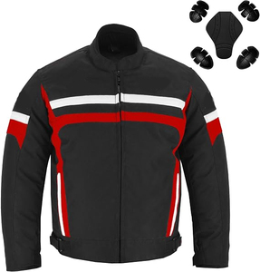 Veste de moto pour homme SAMROZ SPORTS, imperméable, avec protections CE, pour motards, garçons, veste de protection - Product Image 2