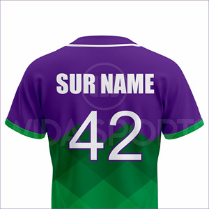 ชุดยูนิฟอร์มเบสบอลคุณภาพสูงแบบสั่งทำพิเศษ เสื้อเจอร์ซีย์ระบายอากาศ แห้งเร็ว ยืดได้สี่ทิศทาง ผลิตจากโพลีเอสเตอร์ 100% ชุดกีฬาสำหรับทีม - Product Image 5