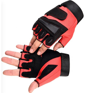 OEM Serviced Material Half Half Finger Eco-Friendly Custom Color Cycling Gloves Unique Design High Quality Customizable Racing - Product Image 1